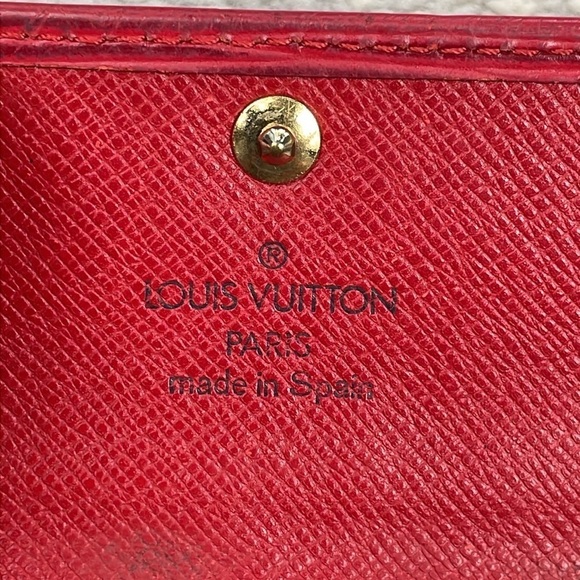 Louis Vuitton 4 Key Holder Case Red Epi Leather Snap Wallet - Picture 10 of 16